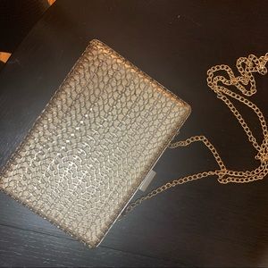 Gold clutch/handbag